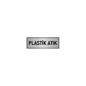 Özarslan Dizayn Departman Kapı İsimliği Plastik Atık 10x20 cm Gümüş Renk Metal Yönlendirme Levhası