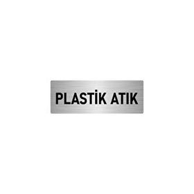 Özarslan Dizayn Departman Kapı İsimliği Plastik Atık 10x20 cm Gümüş Renk Metal Yönlendirme Levhası