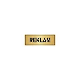Özarslan Dizayn Departman Kapı İsimliği Reklam 10x20 cm Altın Renk Metal Yönlendirme Levhası