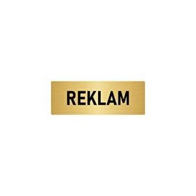 Özarslan Dizayn Departman Kapı İsimliği Reklam 10x20 cm Altın Renk Metal Yönlendirme Levhası