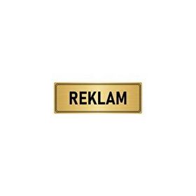 Özarslan Dizayn Departman Kapı İsimliği Reklam 5x20 cm Altın Renk Metal Yönlendirme Levhası