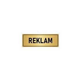 Özarslan Dizayn Departman Kapı İsimliği Reklam 7x20 cm Altın Renk Metal Yönlendirme Levhası