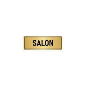 Özarslan Dizayn Departman Kapı İsimliği Salon 10x20 cm Altın Renk Metal Yönlendirme Levhası
