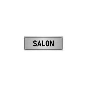 Özarslan Dizayn Departman Kapı İsimliği Salon 10x20 cm Gümüş Renk Metal Yönlendirme Levhası