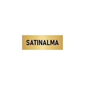 Özarslan Dizayn Departman Kapı İsimliği Satınalma 10x20 cm Altın Renk Metal Yönlendirme Levhası