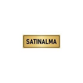 Özarslan Dizayn Departman Kapı İsimliği Satınalma 10x20 cm Altın Renk Metal Yönlendirme Levhası