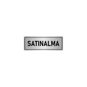 Özarslan Dizayn Departman Kapı İsimliği Satınalma 10x20 cm Gümüş Renk Metal Yönlendirme Levhası