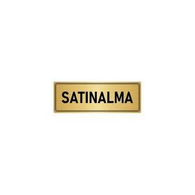 Özarslan Dizayn Departman Kapı İsimliği Satınalma 5x20 cm Altın Renk Metal Yönlendirme Levhası
