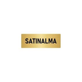 Özarslan Dizayn Departman Kapı İsimliği Satınalma 5x20 cm Altın Renk Metal Yönlendirme Levhası