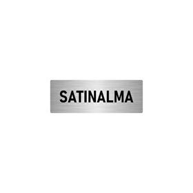 Özarslan Dizayn Departman Kapı İsimliği Satınalma 5x20 cm Gümüş Renk Metal Yönlendirme Levhası