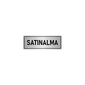 Özarslan Dizayn Departman Kapı İsimliği Satınalma 7x20 cm Gümüş Renk Metal Yönlendirme Levhası