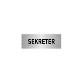 Özarslan Dizayn Departman Kapı İsimliği Sekreter 10x20 cm Gümüş Renk Metal Yönlendirme Levhası