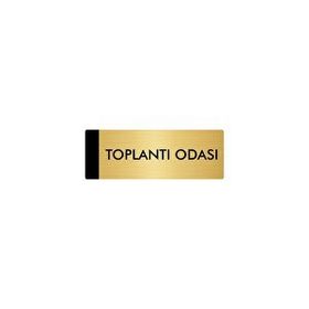 Özarslan Dizayn Departman Kapı İsimliği Toplantı Odası 5x20 cm Altın Renk Metal Yönlendirme Levhası