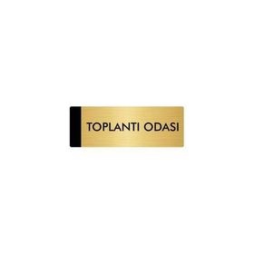 Özarslan Dizayn Departman Kapı İsimliği Toplantı Odası 7x20 cm Altın Renk Metal Yönlendirme Levhası