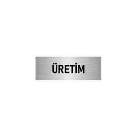 Özarslan Dizayn Departman Kapı İsimliği Üretim 10x20 cm Gümüş Renk Metal Yönlendirme Levhası