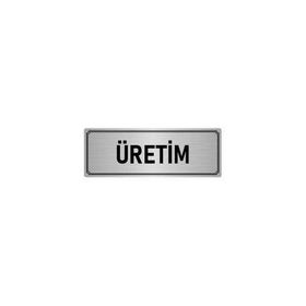 Özarslan Dizayn Departman Kapı İsimliği Üretim 10x20 cm Gümüş Renk Metal Yönlendirme Levhası
