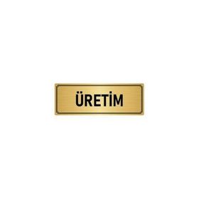 Özarslan Dizayn Departman Kapı İsimliği Üretim 5x20 cm Altın Renk Metal Yönlendirme Levhası