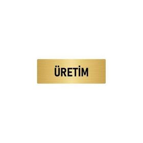 Özarslan Dizayn Departman Kapı İsimliği Üretim 5x20 cm Altın Renk Metal Yönlendirme Levhası