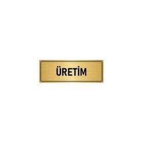 Özarslan Dizayn Departman Kapı İsimliği Üretim 5x20 cm Altın Renk Metal Yönlendirme Levhası