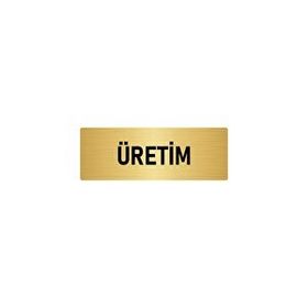 Özarslan Dizayn Departman Kapı İsimliği Üretim 5x20 cm Altın Renk Metal Yönlendirme Levhası