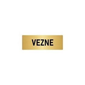Özarslan Dizayn Departman Kapı İsimliği Vezne 10x20 cm Altın Renk Metal Yönlendirme Levhası
