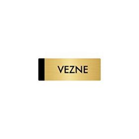 Özarslan Dizayn Departman Kapı İsimliği Vezne 10x20 cm Altın Renk Metal Yönlendirme Levhası