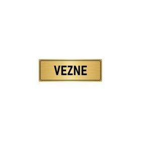 Özarslan Dizayn Departman Kapı İsimliği Vezne 5x20 cm Altın Renk Metal Yönlendirme Levhası
