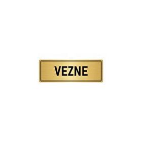 Özarslan Dizayn Departman Kapı İsimliği Vezne 5x20 cm Altın Renk Metal Yönlendirme Levhası