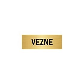 Özarslan Dizayn Departman Kapı İsimliği Vezne 5x20 cm Altın Renk Metal Yönlendirme Levhası