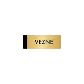 Özarslan Dizayn Departman Kapı İsimliği Vezne 5x20 cm Altın Renk Metal Yönlendirme Levhası