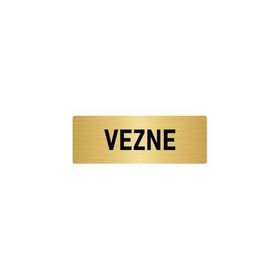 Özarslan Dizayn Departman Kapı İsimliği Vezne 7x20 cm Altın Renk Metal Yönlendirme Levhası