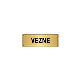 Özarslan Dizayn Departman Kapı İsimliği Vezne 7x20 cm Altın Renk Metal Yönlendirme Levhası