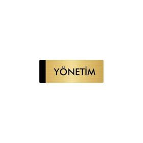 Özarslan Dizayn Departman Kapı İsimliği Yönetim 5x20 cm Altın Renk Metal Yönlendirme Levhası