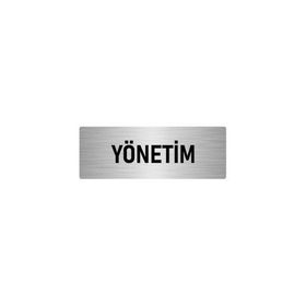Özarslan Dizayn Departman Kapı İsimliği Yönetim 5x20 cm Gümüş Renk Metal Yönlendirme Levhası