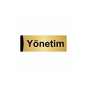 Özarslan Dizayn Departman Kapı İsimliği Yönetim 7x20 cm Altın Renk Metal Yönlendirme Levhası