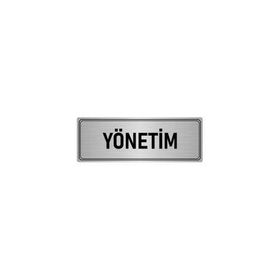 Özarslan Dizayn Departman Kapı İsimliği Yönetim 7x20 cm Gümüş Renk Metal Yönlendirme Levhası