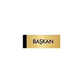 Özarslan Dizayn Departman Kapı İsimliği Yönetim Kurulu Başkanı 5x20 cm Altın Renk Metal Yönlendirme Levhası
