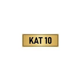 Özarslan Dizayn Departman Kapı İsimliği Zemin Kat 10x20 cm Altın Renk Metal Yönlendirme Levhası