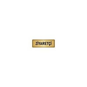 Özarslan Dizayn Departman Kapı İsimliği Ziyaretçi 5x20 cm Altın Renk Metal Yönlendirme Levhası