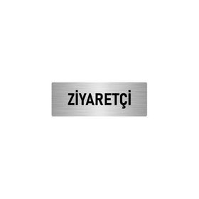 Özarslan Dizayn Departman Kapı İsimliği Ziyaretçi 5x20 cm Gümüş Renk Metal Yönlendirme Levhası