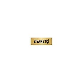 Özarslan Dizayn Departman Kapı İsimliği Ziyaretçi 7x20 cm Altın Renk Metal Yönlendirme Levhası