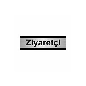 Özarslan Dizayn Departman Kapı İsimliği Ziyaretçi 7x20 cm Gümüş Renk Metal Yönlendirme Levhası