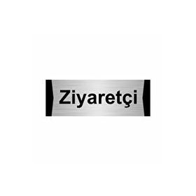 Özarslan Dizayn Departman Kapı İsimliği Ziyaretçi 7x20 cm Gümüş Renk Metal Yönlendirme Levhası
