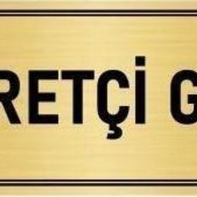 Özarslan Dizayn Departman Kapı İsimliği Ziyaretçi Girişi 10x20 cm Altın Renk Metal Yönlendirme Levhası