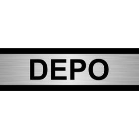 Özarslan Dizayn Depo 10x20 cm Gümüş Renk Metal Yönlendirme Levhası