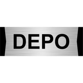 Özarslan Dizayn Depo 10x20 cm Gümüş Renk Metal Yönlendirme Levhası