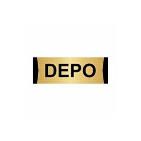 Özarslan Dizayn Depo 5x20 cm Altın Renk Metal Yönlendirme Levhası