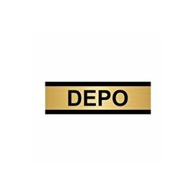 Özarslan Dizayn Depo 5x20 cm Altın Renk Metal Yönlendirme Levhası