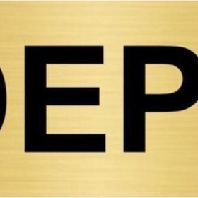 Özarslan Dizayn Depo 5x20 cm Altın Renk Metal Yönlendirme Levhası