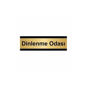 Özarslan Dizayn Dinlenme Odası 10x20 cm Altın Renk Metal Yönlendirme Levhası